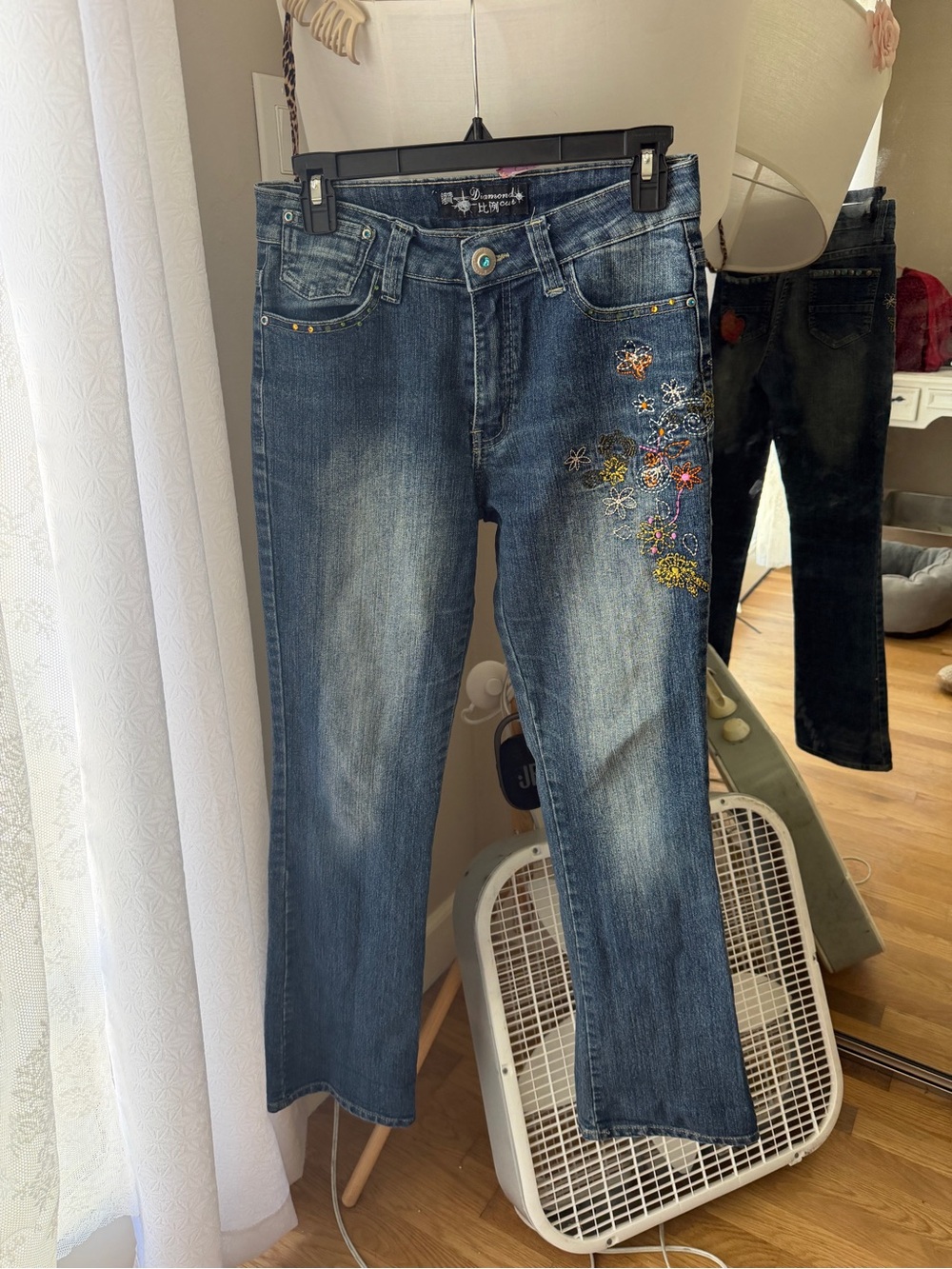 Embroidered jeans